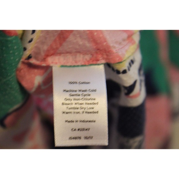 Talbots Floral Popover Textured Lightweight Top Pink Women's Plus Size 2X H14153 - Picture 11 of 12